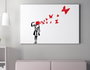 Wallity Banksy WY120 Lienzo Decorativo Enmarcado 50 x 70 cm
